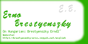 erno brestyenszky business card